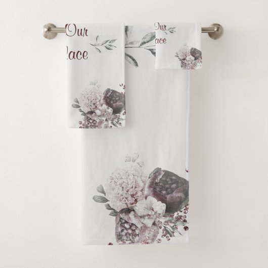 Bath Towel Set Welkom, onze plaats Bad Handdoek (Insitu)
