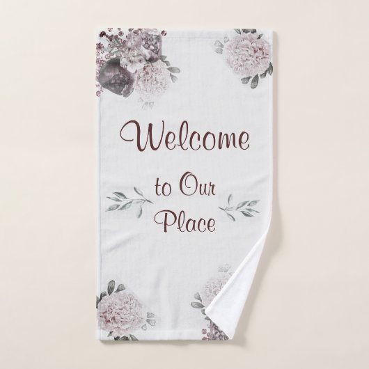 Bath Towel Set Welkom, onze plaats Bad Handdoek (Handdoek)