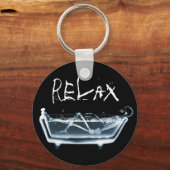 BATH TUB X-RAY VISION SKELETON - BLUE SLEUTELHANGER (Voorkant)