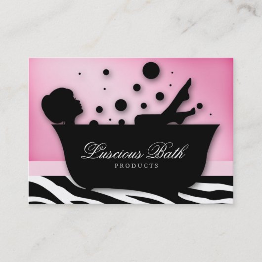 Bath Visitekaartje Nail Salon Bubbles Pedicure (Voorkant)