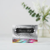 Bath Visitekaartje Nail Salon Zebra Bold (Staand voorkant)