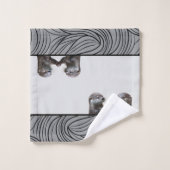 Bath Wild Animals Weasels  -  Baby Otters Towels (Gant de toilette)