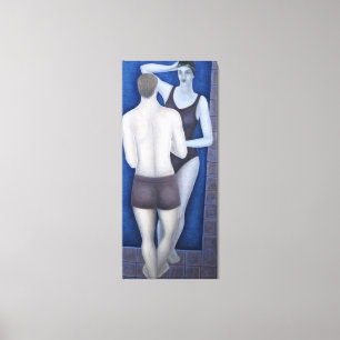 Bathers 2003 canvas afdruk
