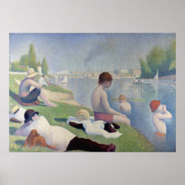 Bathers at Asnières - Georges Pierre Seurat Poster