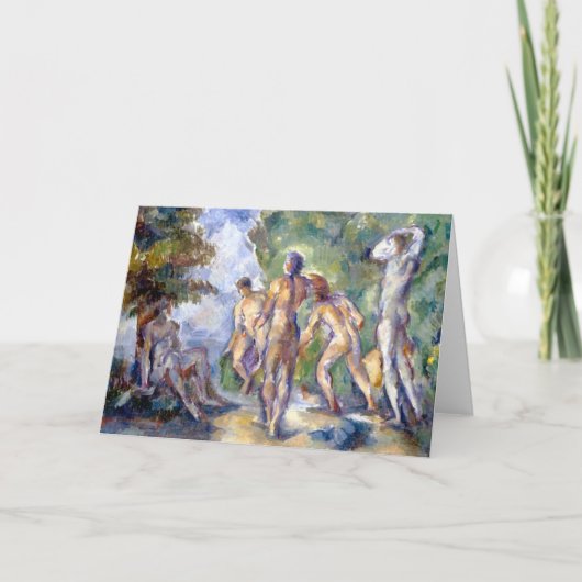 Bathers Fine Art Greetings Card Kaart (Voorkant)