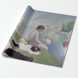 Bathers Georges Seurat Neo Impressionist Painting Cadeaupapier