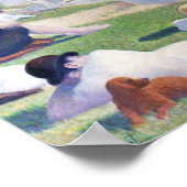 Bathers in Asnieres, Seurat Poster (Hoek)
