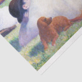 Bathers in Asnieres, Seurat Tissuepapier (Detail)