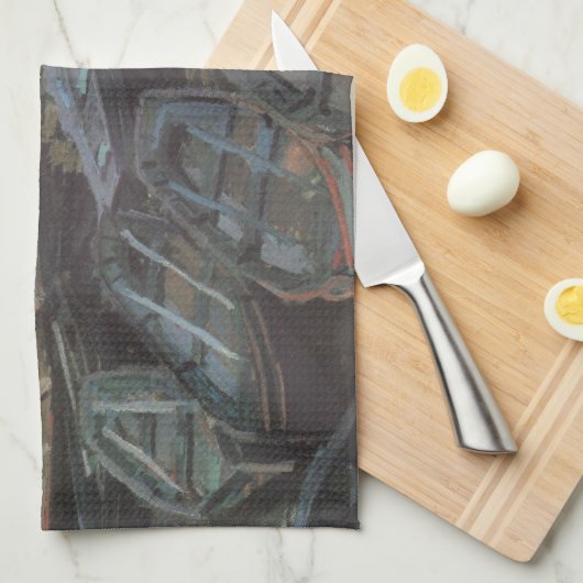 Bathers in La Grenouillère by Claude Monet Theedoek (Quarter Fold)