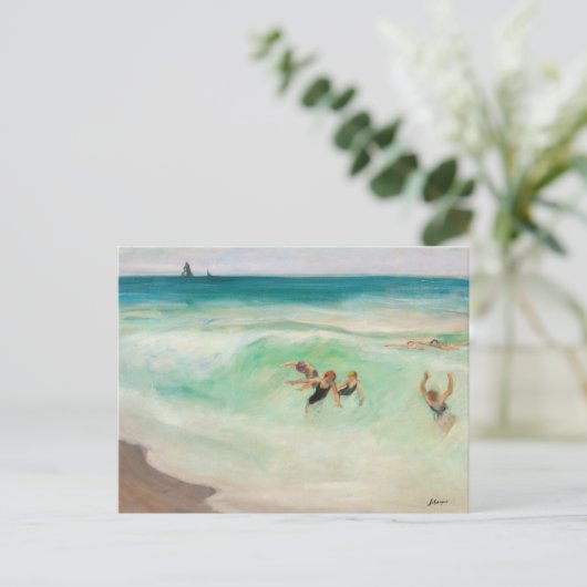Bathers in the Wave Henri Lebasque | Briefkaart (Staand voorkant)