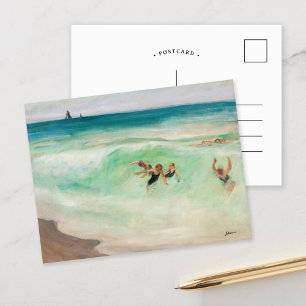 Bathers in the Wave Henri Lebasque   Briefkaart