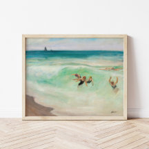 Bathers in the Wave Henri Lebasque |