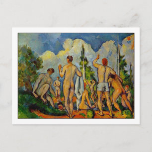 Bathers van Paul Cezanne Briefkaart