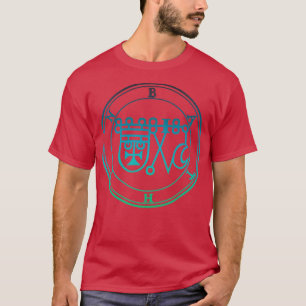 Bathin Sigil kent de virtualisatie van Herbs Blue T-shirt