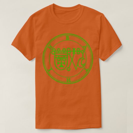 Bathin Sigil kent de virtualiteit van Herbs Green T-shirt (Design voorkant)