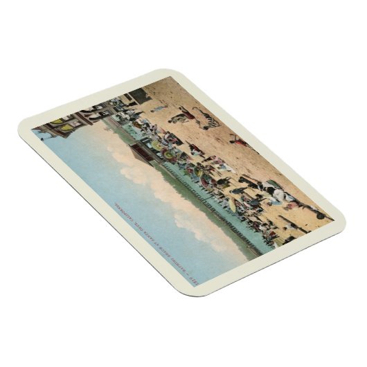 Bathing Beach, Santa Cruz CA stijl Magneet (Rechterzijde)