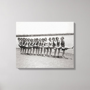 Bathing Beauties, 1923 Canvas Afdruk