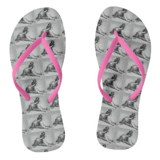 Bathing Beauties - bocht van de eeuwse badjurk Teenslippers