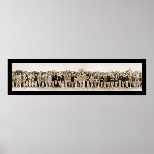 Bathing Beauty Pageant Photo 1925 Poster (Voorkant)