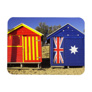 Bathing Boxes, Middle Brighton Beach, Port 2 Magneet