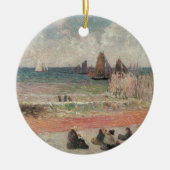 Bathing Dieppe van Paul Gauguin, fijne kunst Keramisch Ornament (Voorkant)