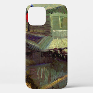 Bathing Float on Seine Asniere door Vincent van Go iPhone 12 Hoesje