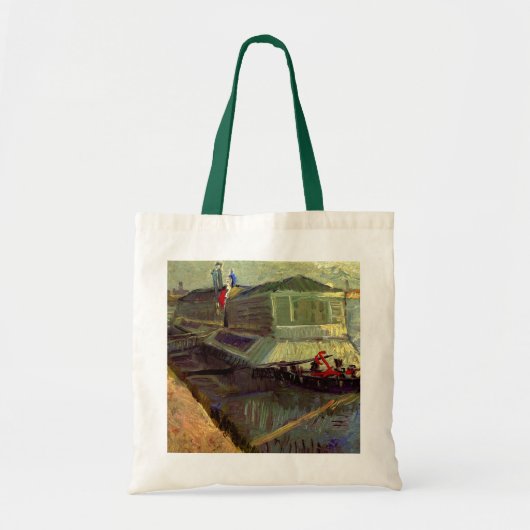 Bathing Float op Seine Asniere door Vincent van Go Tote Bag (Voorkant)