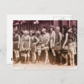 Bathing Suit 1920-wedstrijd Briefkaart (Voorkant / Achterkant)