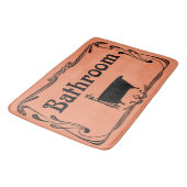 Bathmat badkamer  sleepbaars zwart badmat (Gekanteld)