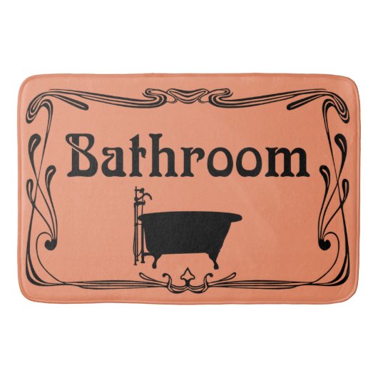 Bathmat badkamer  sleepbaars zwart badmat (Voorkant)