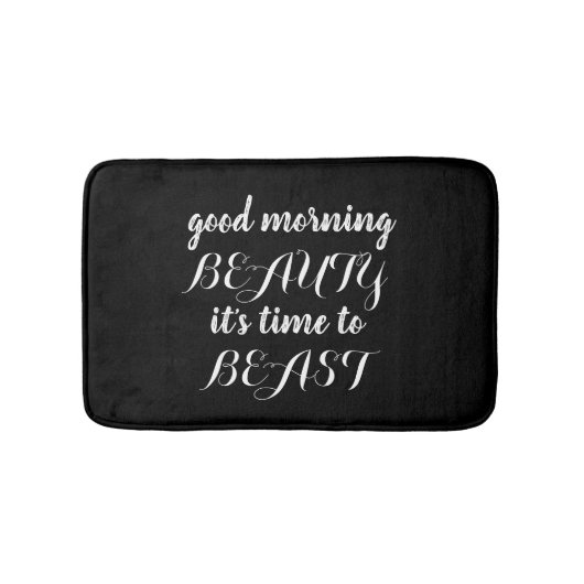Bathmat - Beauty Beast Black Badmat (Voorkant)