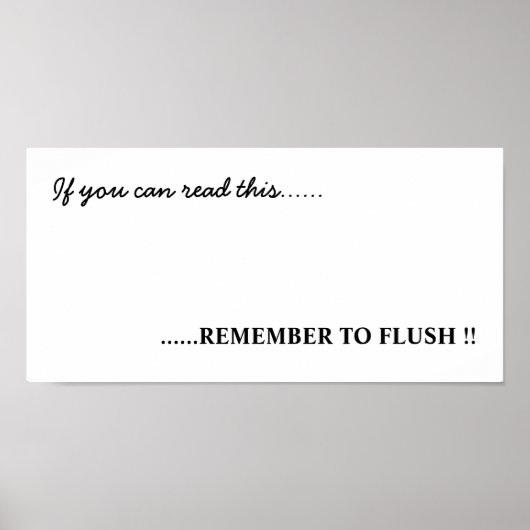 Bathroom Art Poster (Voorkant)