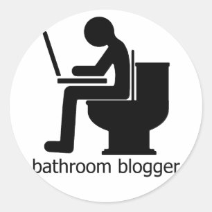 Bathroom Blogger Ronde Sticker