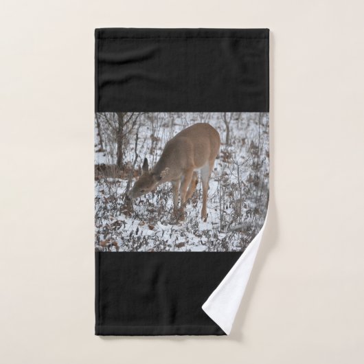 Bathroom doek set 3 stuks-Wildlife-Deer Bad Handdoek (Handdoek)