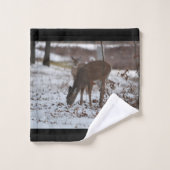 Bathroom doek set 3 stuks-Wildlife-Deer Bad Handdoek (Wasdoekje)