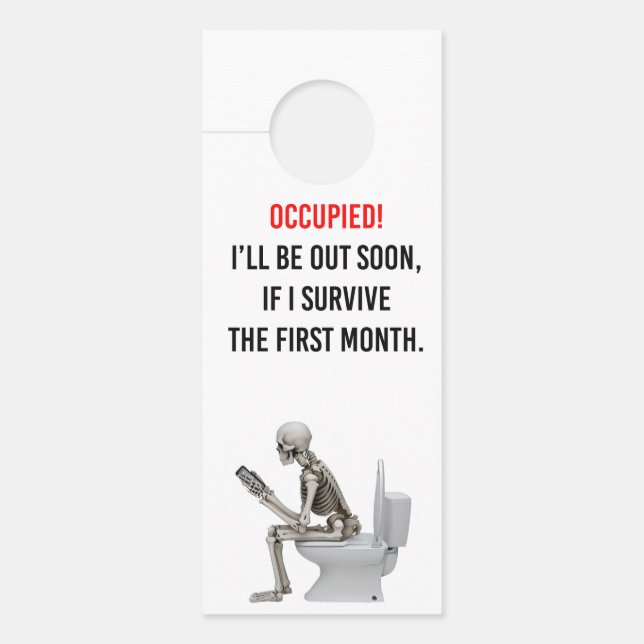 Bathroom door Hanger (Voorkant)
