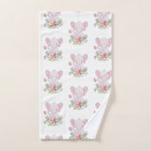 Bathroom handdoeken stelt roze olifant (Handdoek)