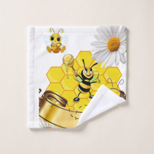 Bathroom Handdoekjes Stelt Bumblebee Witte Dagen i Bad Handdoek