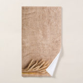 Bathroom Handdoekset Tarwe op Burlap Sack Country  Bad Handdoek (Handdoek)