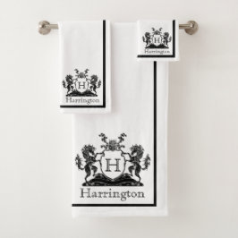 Bathroom-handdoekset van Royal Horse Crest Bad Handdoek