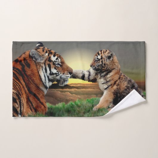 Bathroom-handdoekset van tijger en Cub Digital Edi Bad Handdoek (Handdoek)