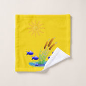 Bathroom-handdoeksets Vissen Bad Handdoek (Wasdoekje)