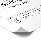 Bathroom heeft een badkamer met een stoel poster (Hoek)