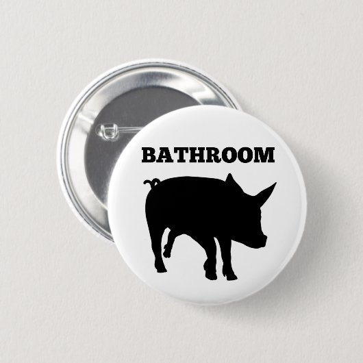 Bathroom Hog Button (Voorkant /achterkant)
