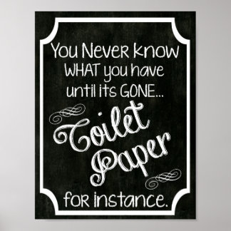 Bathroom Humor-alkbordbord Poster