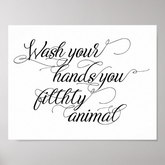 Bathroom Humor Art Poster (Voorkant)