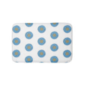 Bathroom mat with hand- drawn mandala design (Voorkant)