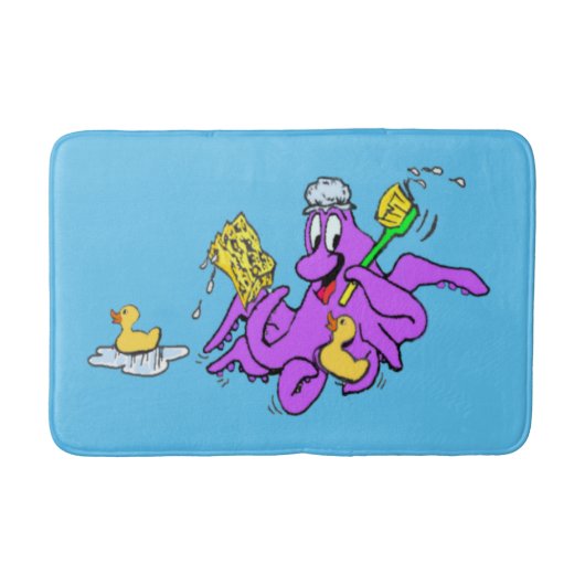 Bathroom Octopus Bathmat Badmat (Voorkant)