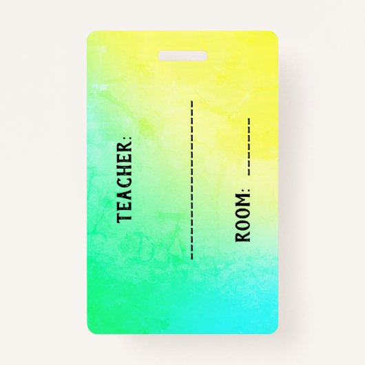 Bathroom Pass Badge (Achterkant)