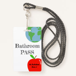 Bathroom Pass Persoonlijk Badge
